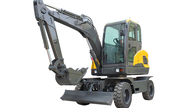 New JHL135 13.5 Ton Wheel  Mini Bucket Excavator Price On Wheels Diesel