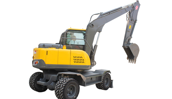 JHL85 Wheel  Digger  1.5 Ton Small Gasoline 1 ton Diesel Excavator