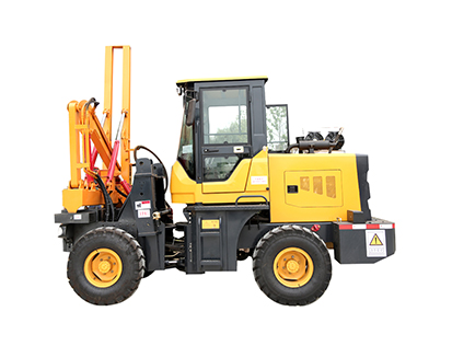 Diesel Engine Wheeled Screw Pile Driver Truck Solar Pile Driver