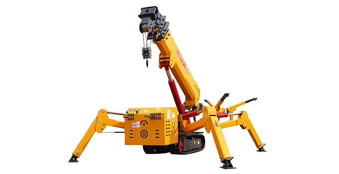 3t 360 Degree Rotatable Multifunctional Small Crawler Spider Crane