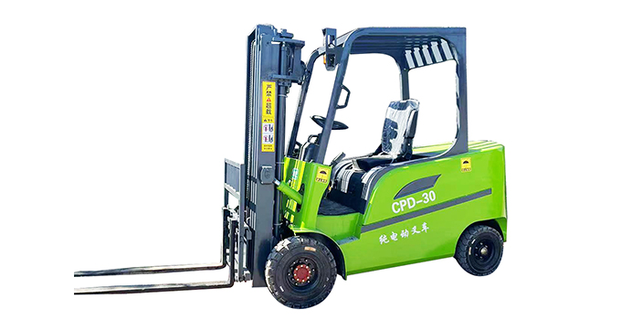 3T All-Electric Four-Wheel Electric Forklift Heavy Fork Lifter