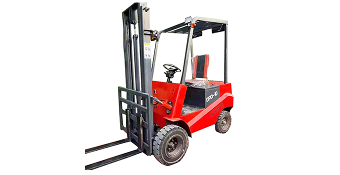 1 Ton 4 Wheel Electric Forklift CE Certification Forklifts For Sale