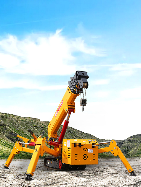 3 Ton Crawler Crane Lifting Machinery Mobile Spider Crawler Mini Hydraulic Cranes