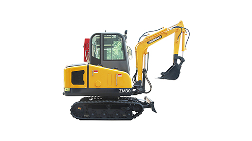 ZM30 Road Repair Small Mini Digger Machines Crawler Micro Hook Excavator 