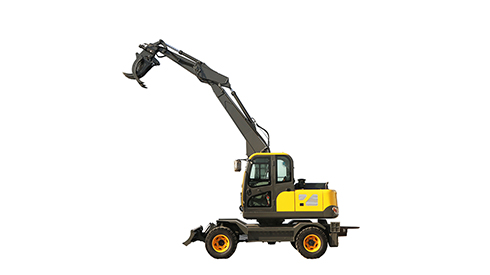 Free Shipping Mini Wheel Excavator 3.5 4 5 Ton EPA Euro 5 Kubota Engine Crawler Digger 